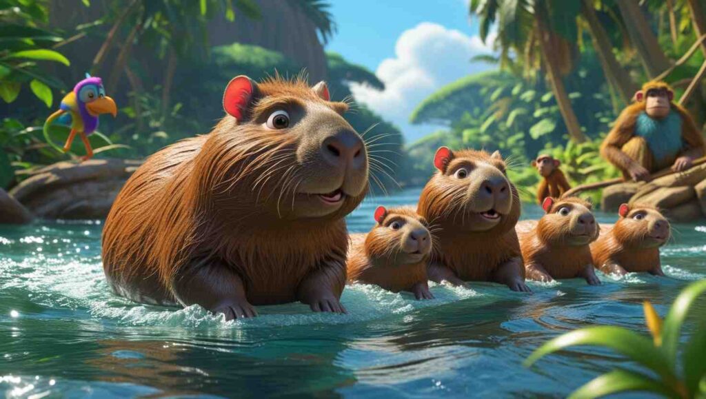 El capibara valiente que salvó la selva